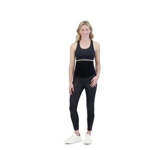 Time And Tru Women's Faux Leather Maternity Leggings (L)